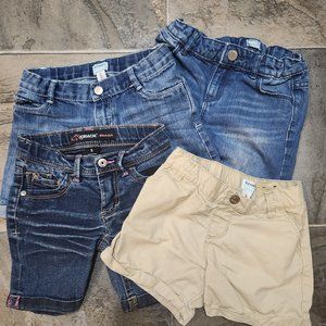 Girls short lot 5/5t.